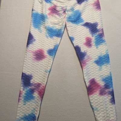 Polyhymnia Leggings Yoga Workout Pants Size XL Fashion Honeycomb Tie Dye